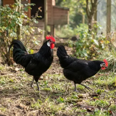 White-Faced Black Spanish Chickens